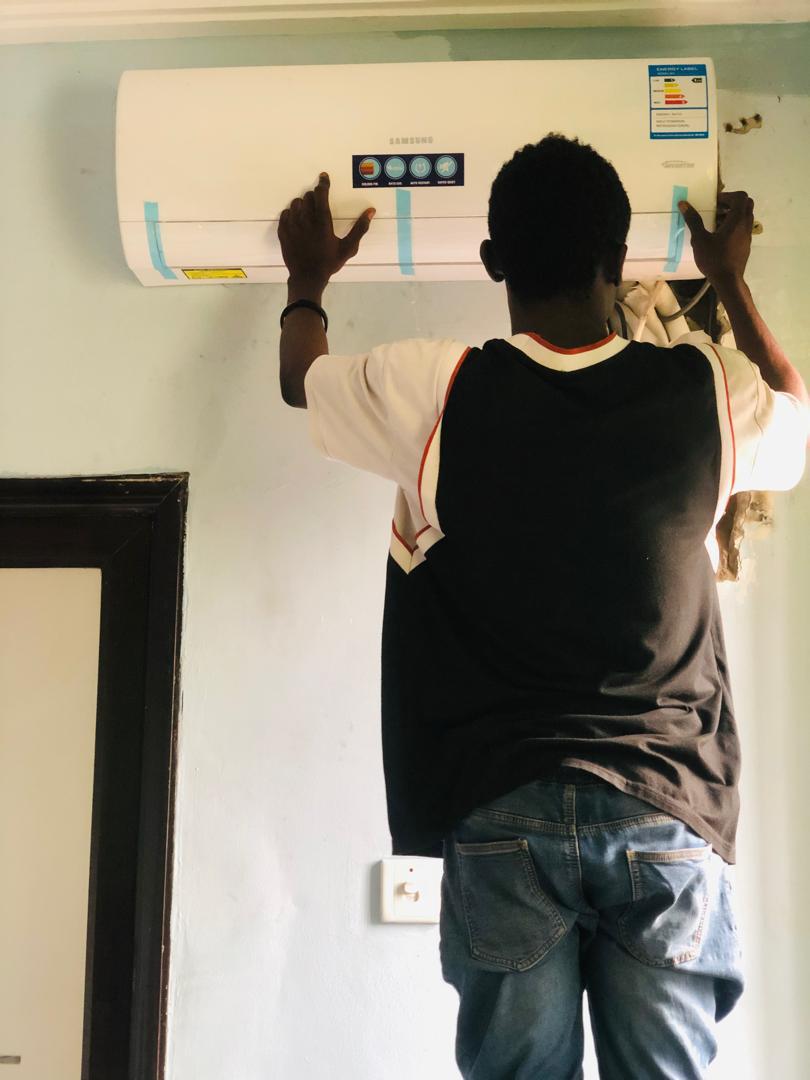 HVAC air conditioning installation